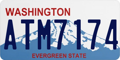 WA license plate ATM7174
