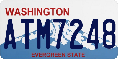 WA license plate ATM7248