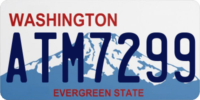 WA license plate ATM7299
