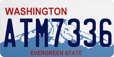 WA license plate ATM7336