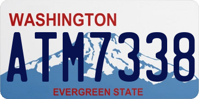 WA license plate ATM7338