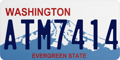 WA license plate ATM7414