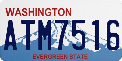 WA license plate ATM7516