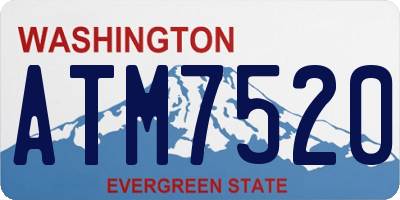 WA license plate ATM7520
