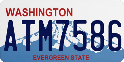 WA license plate ATM7586