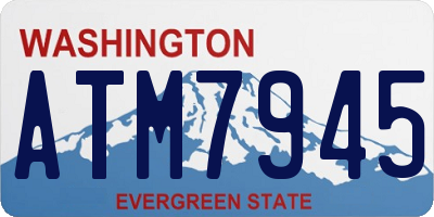 WA license plate ATM7945