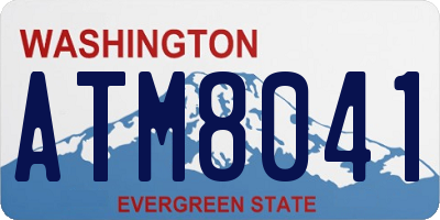 WA license plate ATM8041