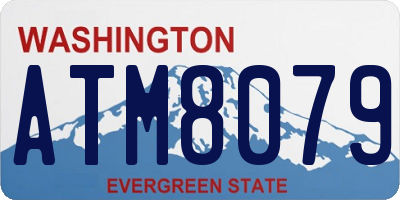 WA license plate ATM8079