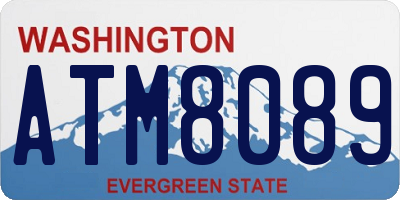 WA license plate ATM8089
