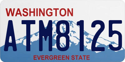 WA license plate ATM8125