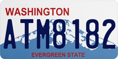 WA license plate ATM8182