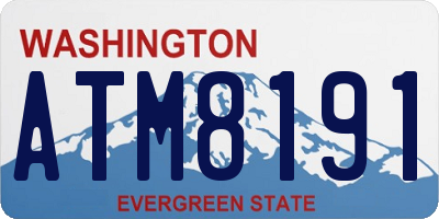 WA license plate ATM8191