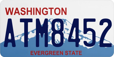 WA license plate ATM8452