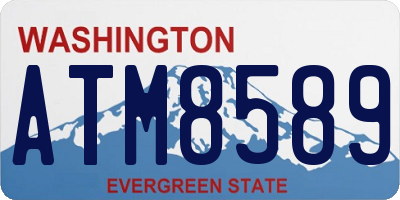 WA license plate ATM8589