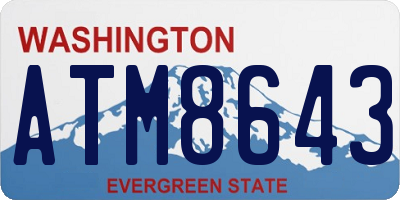 WA license plate ATM8643