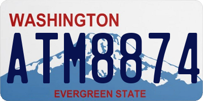 WA license plate ATM8874