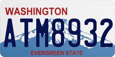 WA license plate ATM8932