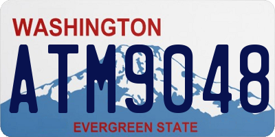 WA license plate ATM9048