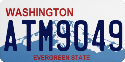 WA license plate ATM9049