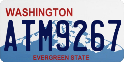 WA license plate ATM9267