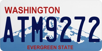 WA license plate ATM9272