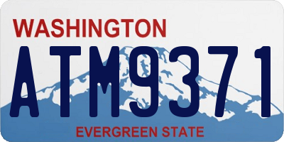 WA license plate ATM9371