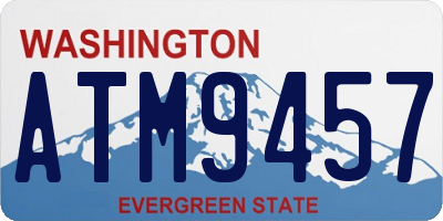 WA license plate ATM9457