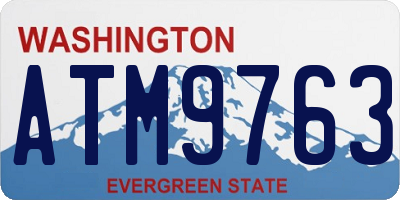 WA license plate ATM9763