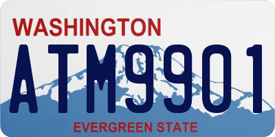 WA license plate ATM9901