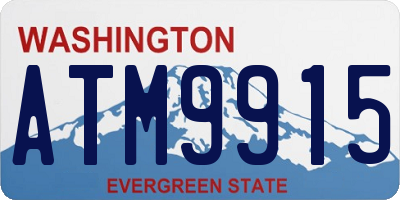 WA license plate ATM9915