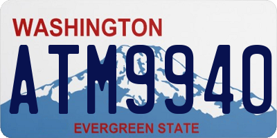 WA license plate ATM9940