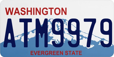 WA license plate ATM9979