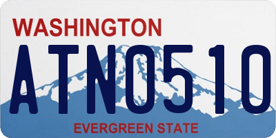 WA license plate ATN0510