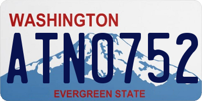 WA license plate ATN0752