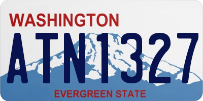 WA license plate ATN1327