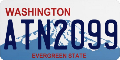WA license plate ATN2099