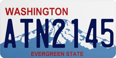 WA license plate ATN2145
