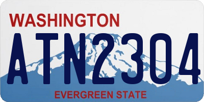 WA license plate ATN2304