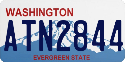 WA license plate ATN2844