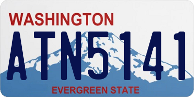 WA license plate ATN5141