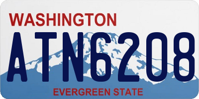 WA license plate ATN6208