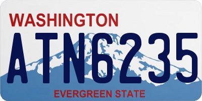 WA license plate ATN6235