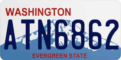 WA license plate ATN6862