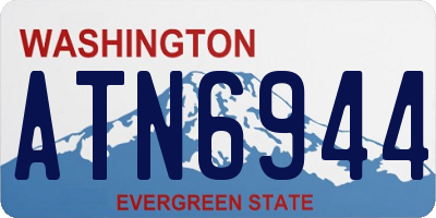 WA license plate ATN6944