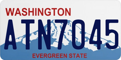 WA license plate ATN7045