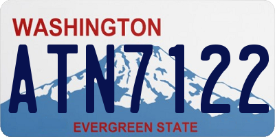 WA license plate ATN7122