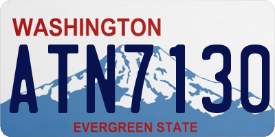 WA license plate ATN7130