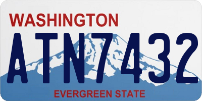 WA license plate ATN7432