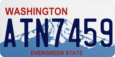 WA license plate ATN7459