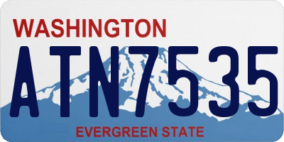 WA license plate ATN7535